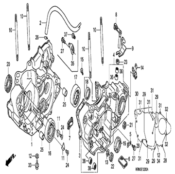 Bearing special roller, 91002-KRN-A11 , Honda